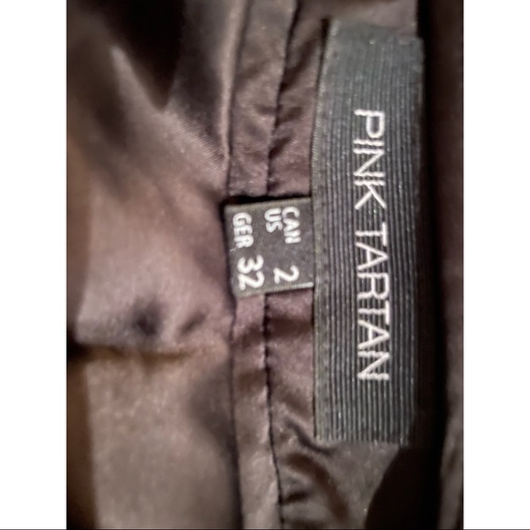 PINK TARTAN green animal print skirt - Picture 4 of 5